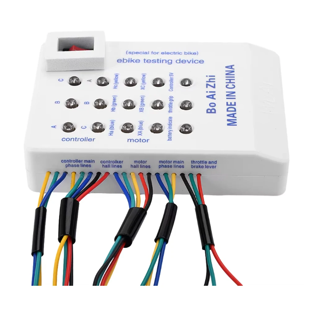 Brushless Motor Tester Electro Car E-Bike Scooter Brushless Motor Controller Tester 60°/120° 24V/36V/48V/60V/72V