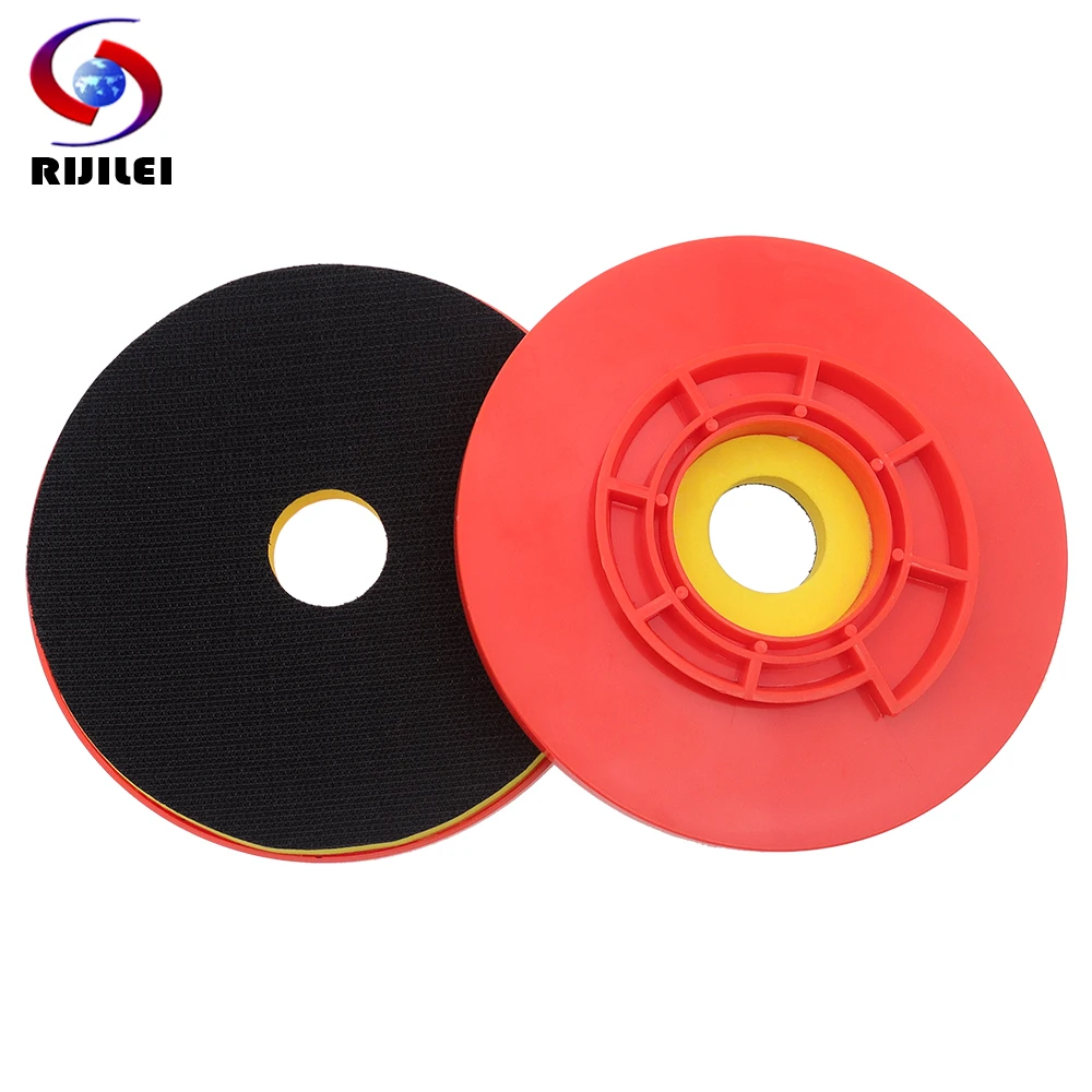 Snail Lock Gancho e Loop Backer Pad Backing Disc de Plástico Diamond Polishing Pads Back up Vermelho 150 mm pc