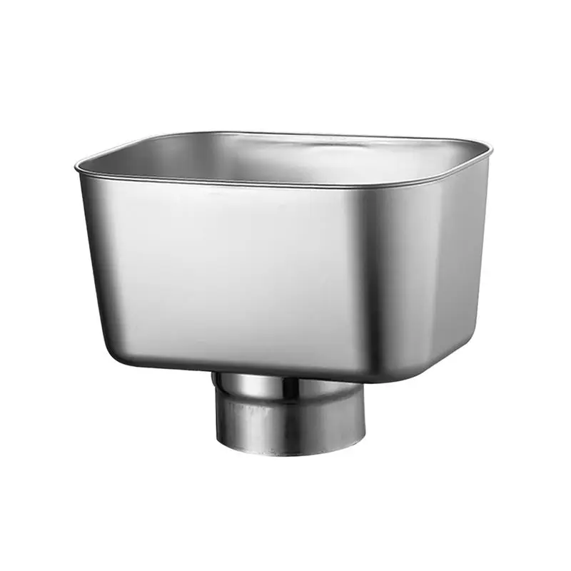 AS60-Replacement Gutter Downspout Adapter Stainless Steel Rainwater Drainage Connector