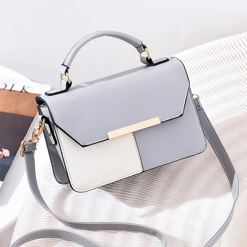 หนังนุ่มผู้หญิงCrossbodyกระเป๋าสุภาพสตรีพลิกกระเป๋าสี่เหลี่ยมเล็กกระเป๋าถือTrend Designerสตรีลําลองไหล่กระเป๋า