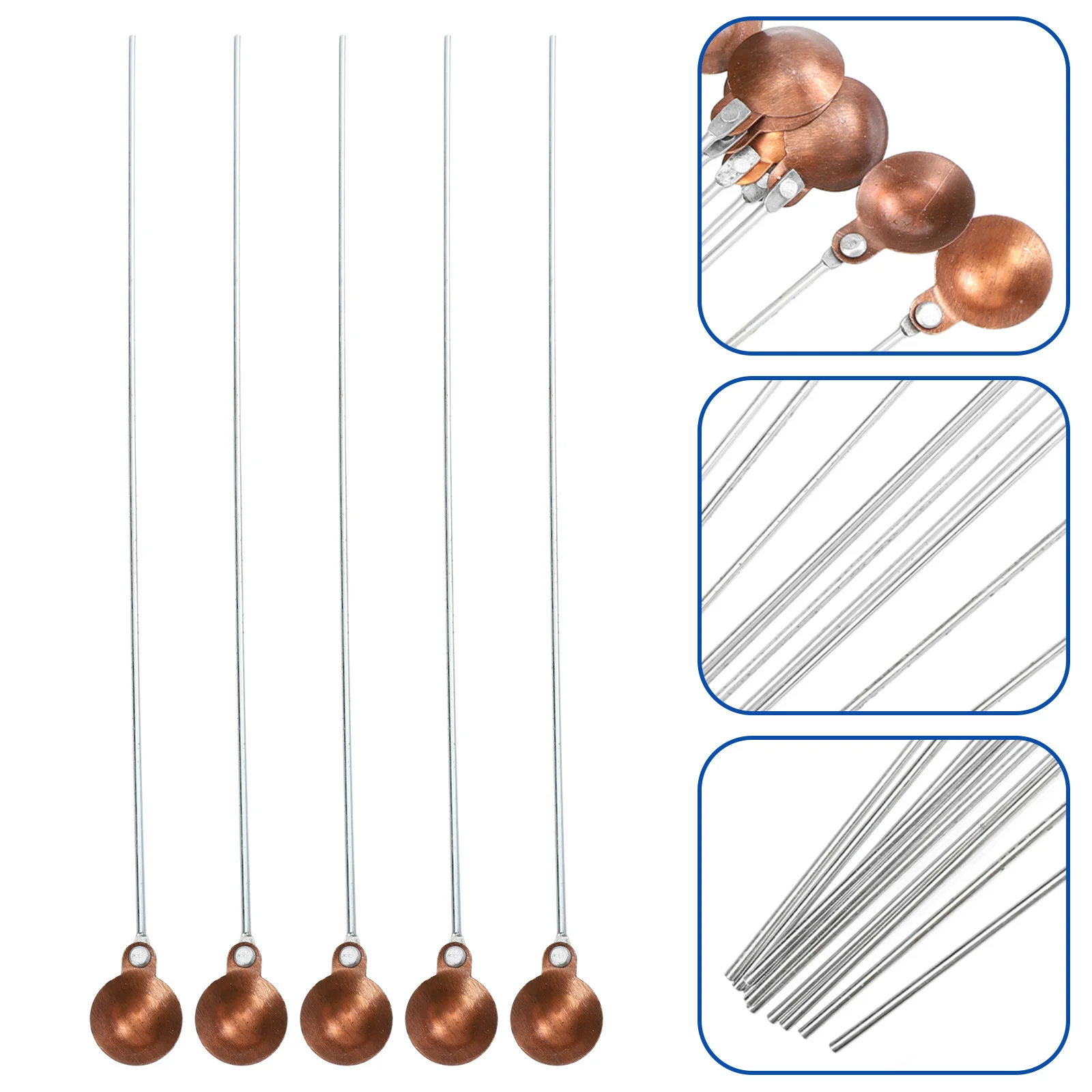 10 Pcs Burning Spoon Heating Combustion Reagent Copper Chemical Experiment Tool Teaching Instrument