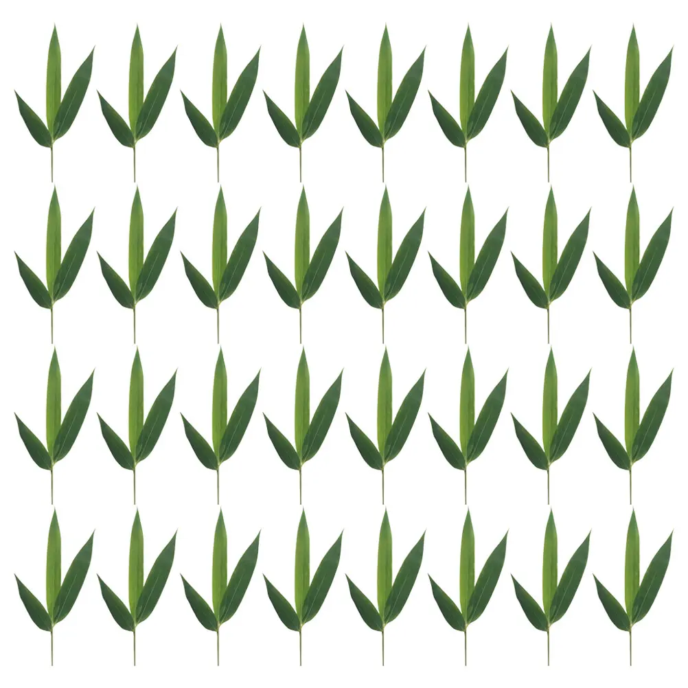 

100 Pcs Bamboo Leaves Decoration Decorative Leaf Simulated Tool Small Decorations Ornament Banana for Cooking