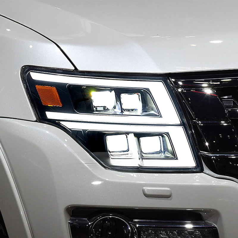 Suitable for 2009-2021 Mitsubishi Pajero V97V87V93 headlight assembly modification to full LED sequential turn signal view 4