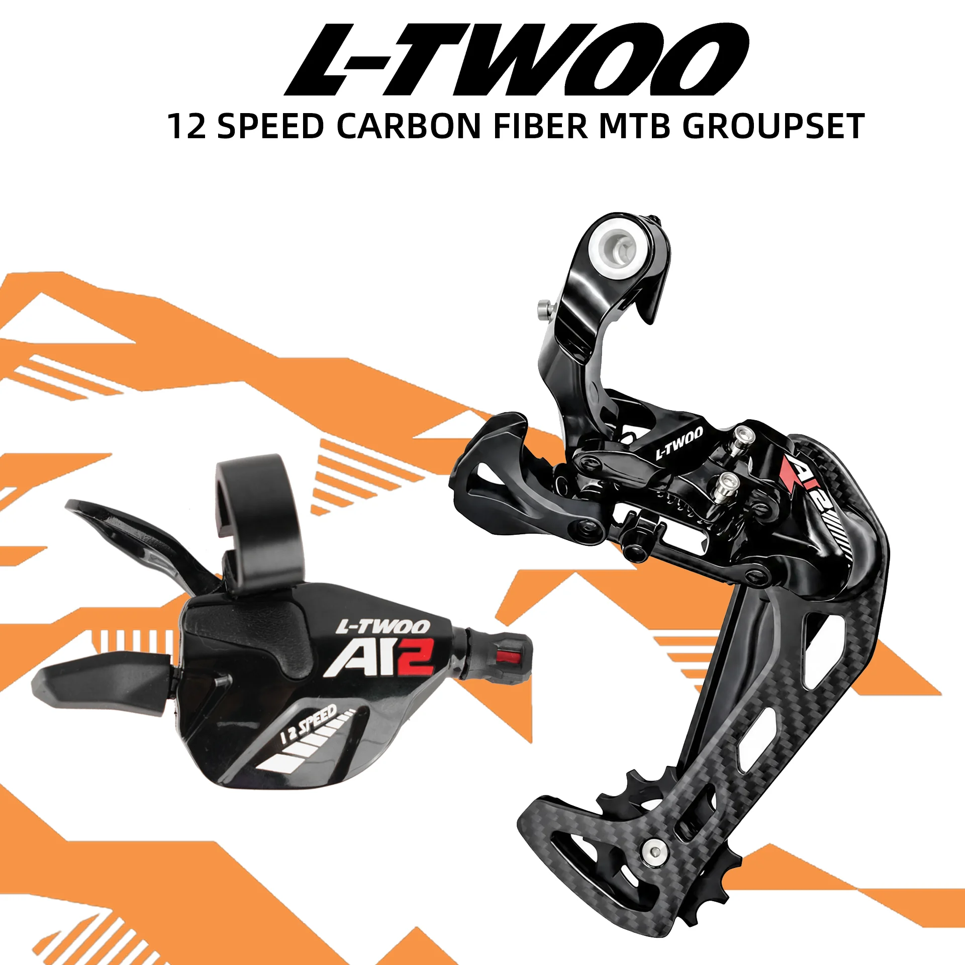 LTWOO AT12 1×12s Trigger-Schalthebel+Hinterradgetriebe, 12-Gang-kompatibel mit M9100/M8100/M7100/EAGLE