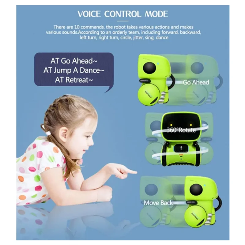 DELAM-Robot Robots inteligentes versión rusa Control táctil por voz Robot RC educativo interactivo