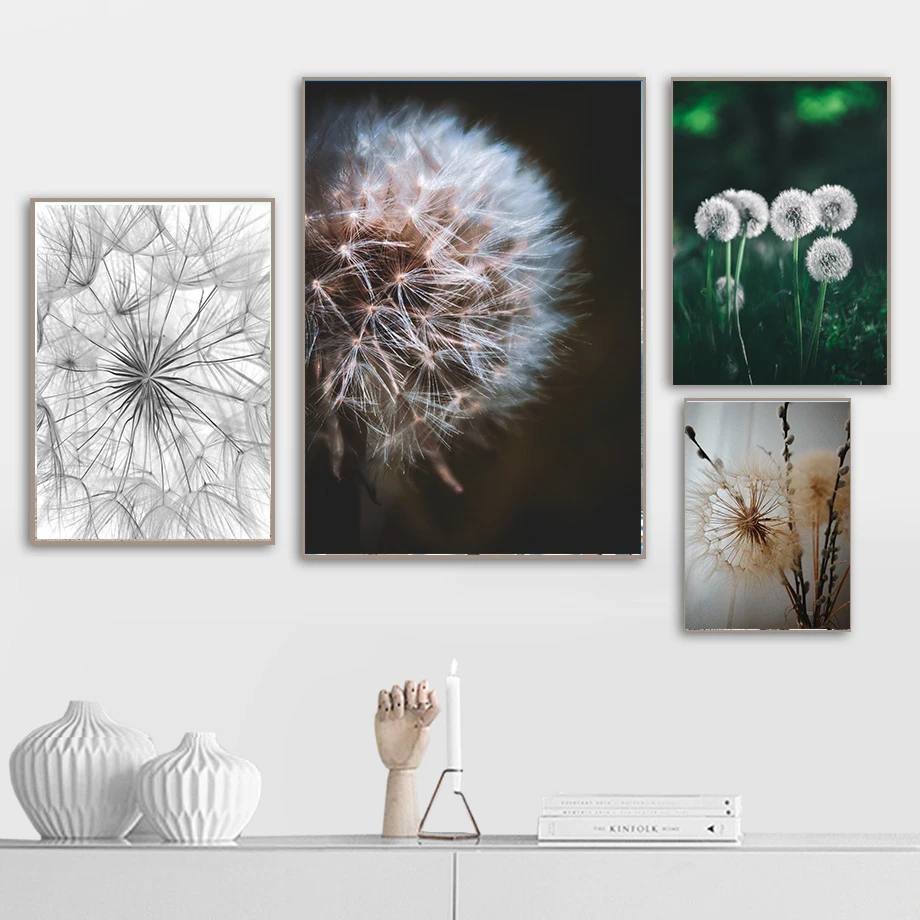 Dandelion Posters And Print Wall Art Canvas Painting Nordic Home Decor Posters Prints Wall Pictures Room Decoration