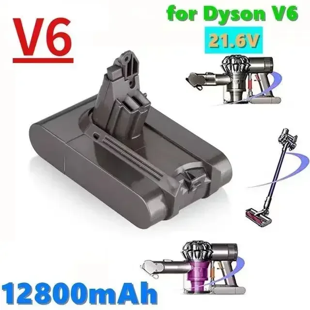 

Сменный литий-ионный аккумулятор для пылесоса Dyson, 21,6 в, 12800 мАч, Ач, V6, DC61, DC62, DC72, DC58, DC59, DC72, DC74