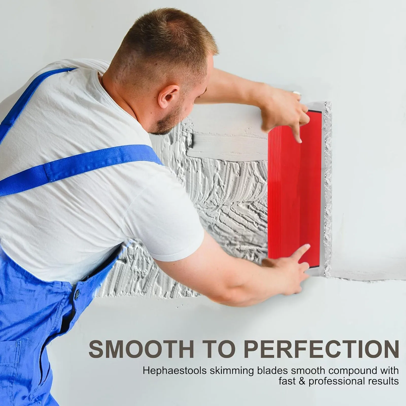 Espátula alisadora Carcasa ABS flexible Cuchilla de desnatado Hoja de acero inoxidable Alta eficiencia 600 mm para sitios de construcción