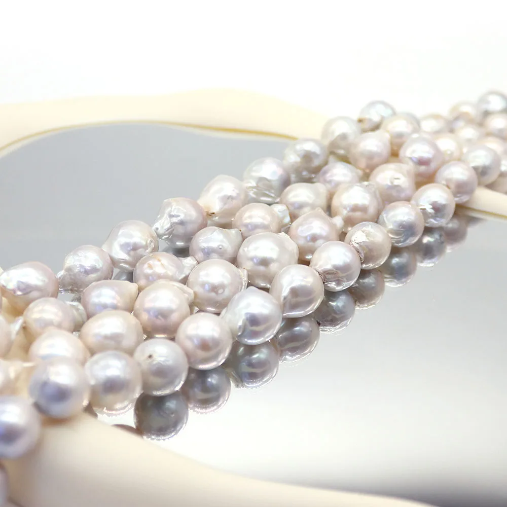 

Small Tail-Shaped Baroque Style Pearl 13x16mm Irregular Freshwater Straight Hole Loose Pearl DIY Creative Necklace Jewelry Gift