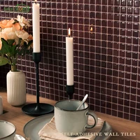 10/30 PC Self-Adhesive Wall Tile Kitchen Backsplash  Suitable for Kitchen Wall Decoration Square 10.5" x 10.5" 3D Mosaic Style
