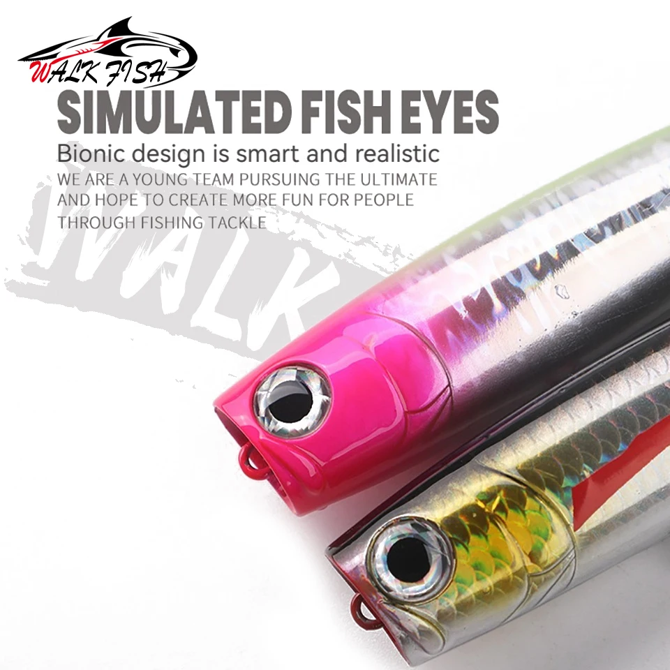 Popper Walk Fish 110 mm – Señuelo flotante para mar y trucha - imagen 2
