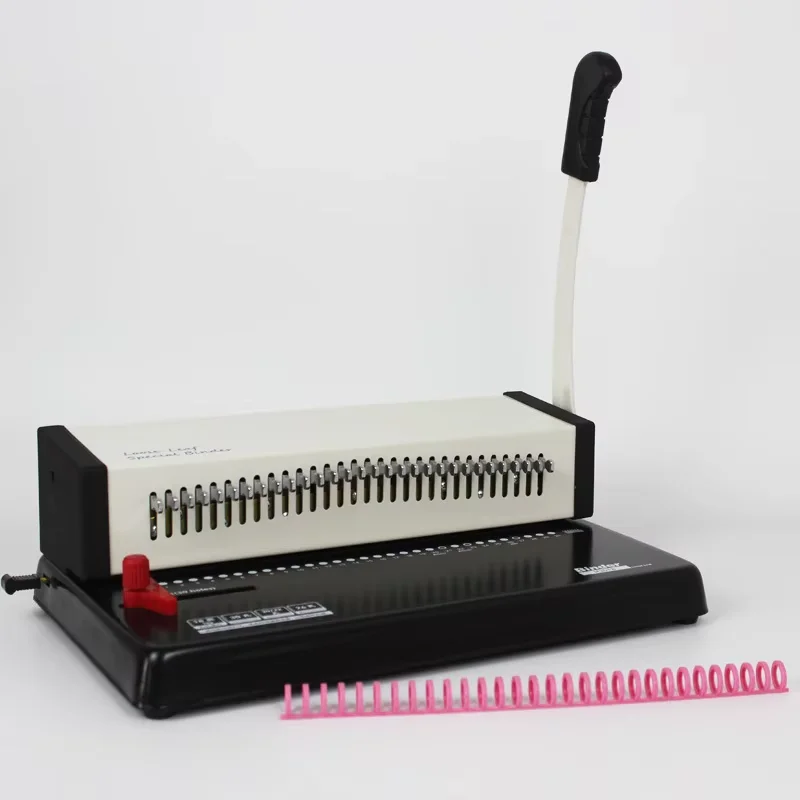 

Office Manual Book Binding Machine 30-Hole Notebook Spiral Binding Machine Loose Leaf Comb Binding Machine