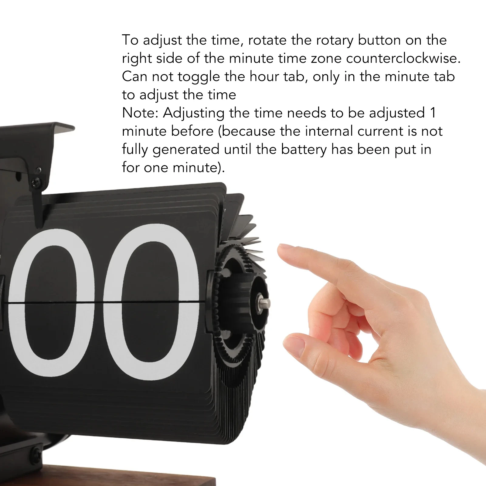 Fotografia 7: Relógio de Mesa Retrô com Virada Automática de Páginas para Decoração Moderna de Casa, Cheio de Tecnologia