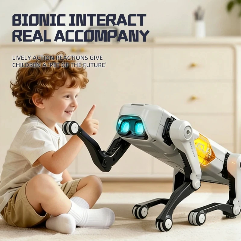 2026 Electric RC Intelligent Robot Dog Multifunction RC Mechanical Dog Educational Toy Bionic Smart Robot Toy Gift