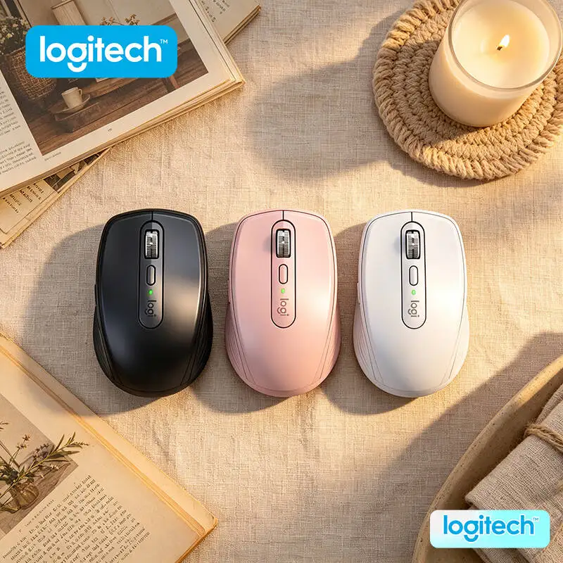 Precision Logitech MX Anywhere 3S - 8000 DPI, MagSpeed Scroll, Silent Click, Travel-Ready Build for Campus Club Trip