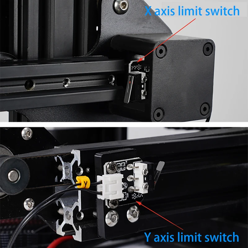 4 zestawy osi XYZ mikroprzełącznik krańcowy przełącznik mechaniczny koniec Stop 3Pin 1M kable dla Creality CR10 CR10S Ender3 części drukarki 3D