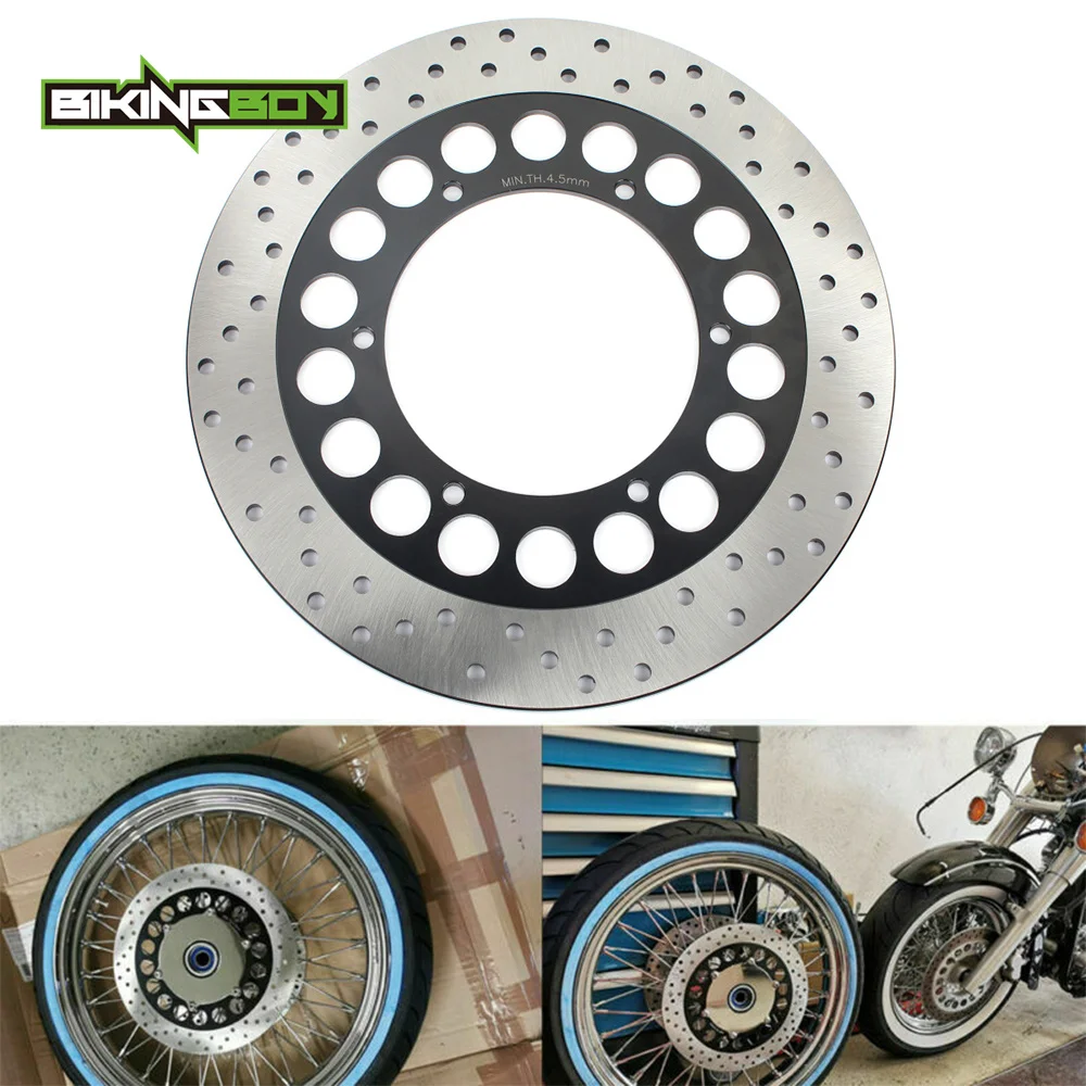 BIKINGBOY XVS 650 DragStar Classic A 98-08 V-Star 650 Classic A 04-10 Custom 97-17 Silverado 03-10 07 09 Front Brake Disc Rotor