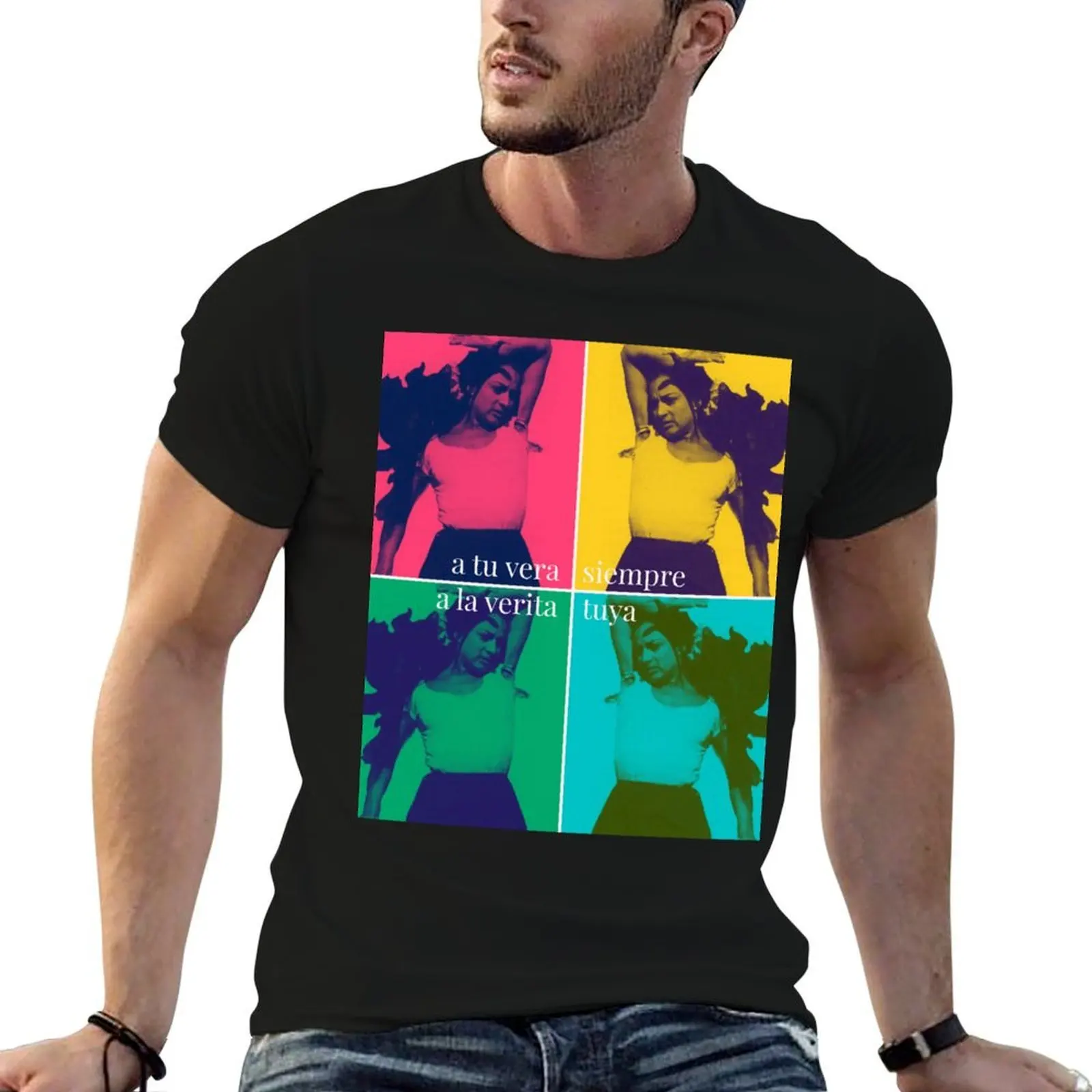 Lola Flores The dance of wishes POP T-Shirt topping Clothing slim fit t shirts for men