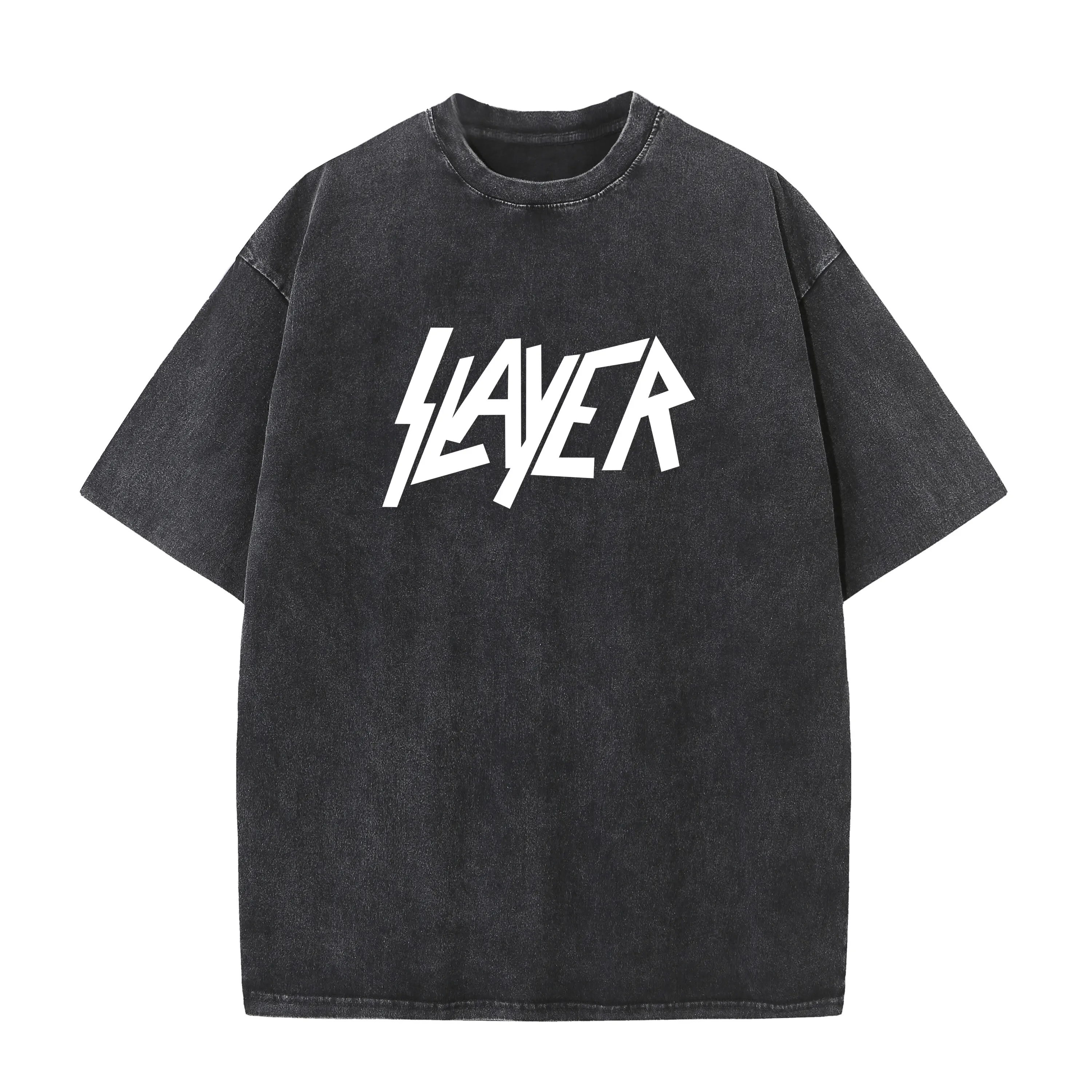 

Metal Band Bleach T-Shirt Slayer Printed Men Fashion Streetwear Crew Neck Short Sleeve Tshirt Rock Bleached T Shirt Tops