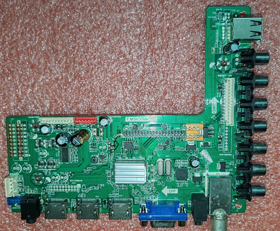 

T.MS6306M.801 LED TV motherboard physical photo test ready for shipment