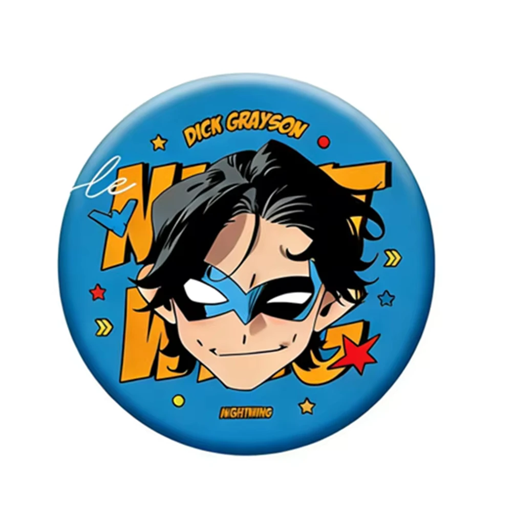 58mm Anime Jason Todd Dick Tim Damian Cosplay COSTUME Badge Pin SPTE Tinplate Brooch﻿ Prop Gilf image 3