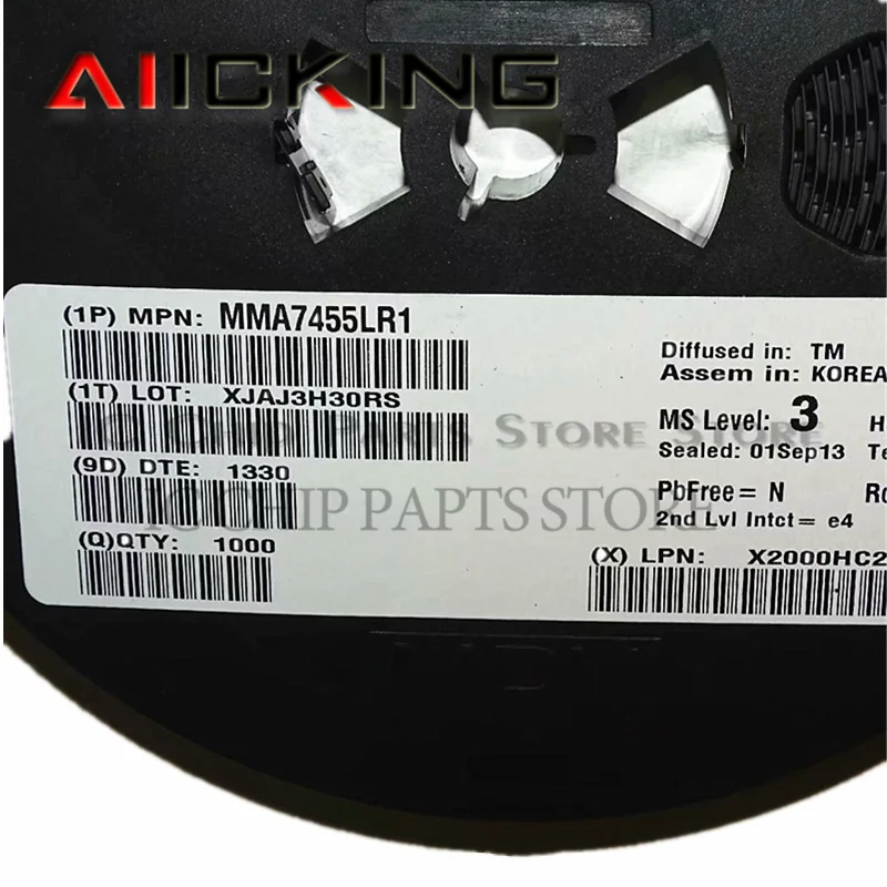 Mma7455lr1ピース、Lga14 mark: 7455 3軸低gデジタル出力各種、オリジナルの集積回路チップ