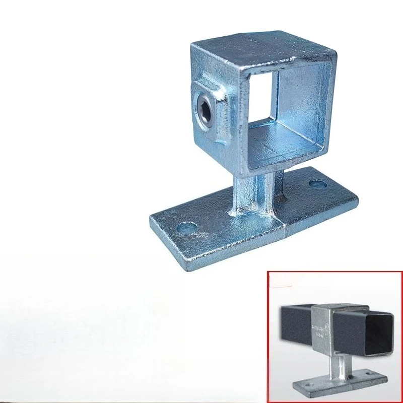 Od 40x40mm Square Tube Connection Piece Galvanization Metal Elbow Three-way Square Pipe Fixed Joint Storage Rack Rack