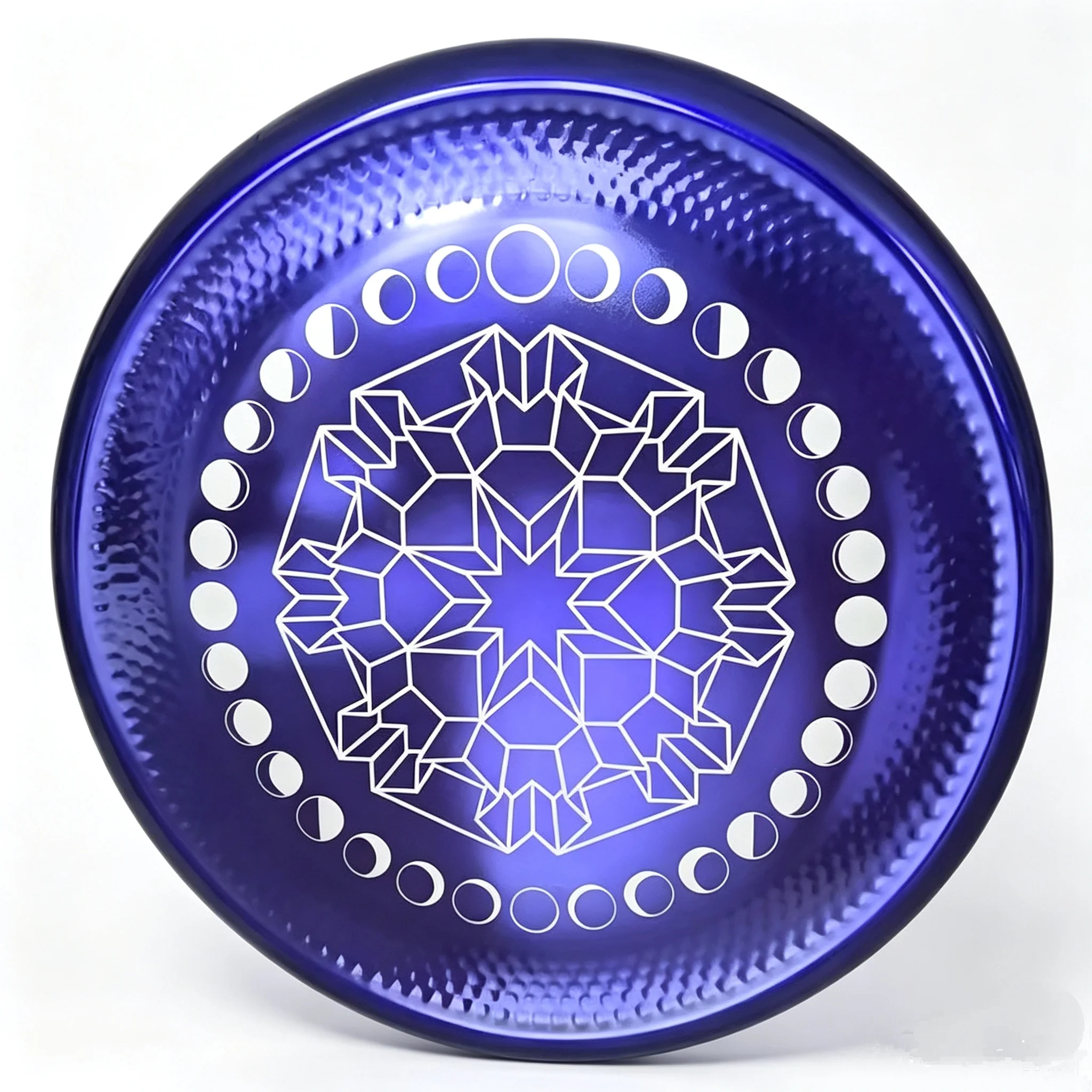 18-36 inch Moon Phase Mandala Purple Gong with Mallet High Vibration for Meditation, Healing and ReLaxation Gongbath Percussion view 2