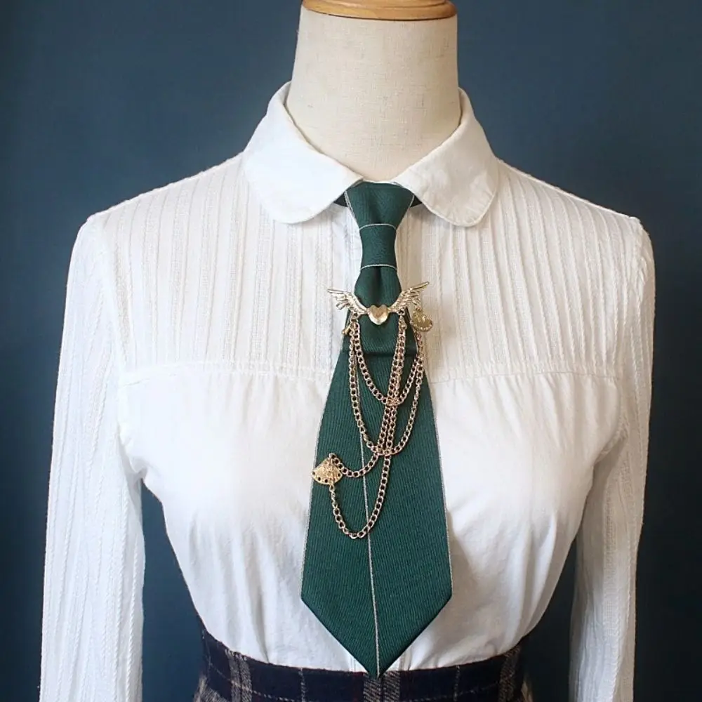 Fashion Polyester JK Collar Pin No Tie Needed Preppy Style Uniform Collar Clip Casual Neck Ornament Campus Daily Outfit