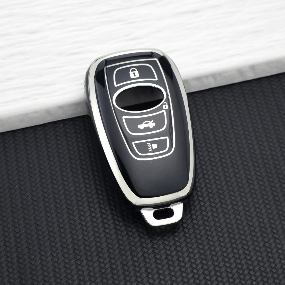 4Buttons TPU Car Key Cover for Subaru Legacy XV Forester Outback BRZ SIT Protector Covers Accessories Auto Remote Key Shell Case