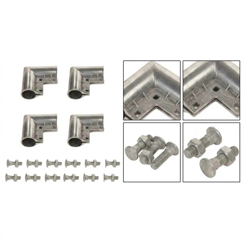 For Secure Gate Operation Chain Link Gate Corner Outdoor Fence Connector 1-3 8 X 1-3 8 Complete Hardware Included