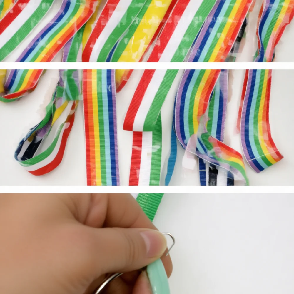 Versatile Polyester Medal Lanyard For Sports Meeting Exhibition Badge Holder Neck Ribbon Award Display Accessory