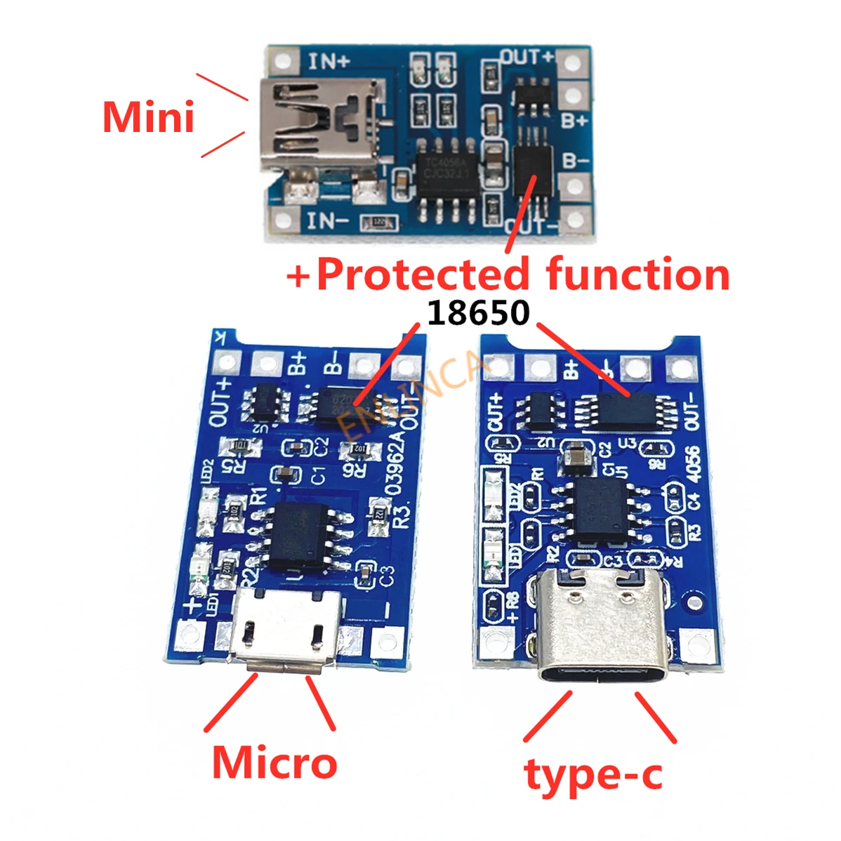 1-5 sztuk Micro Mini Type-c USB 5V 1A 18650 TP4056 Moduł ładowarki akumulatora litowego Płytka ładująca z podwójną funkcją ochrony