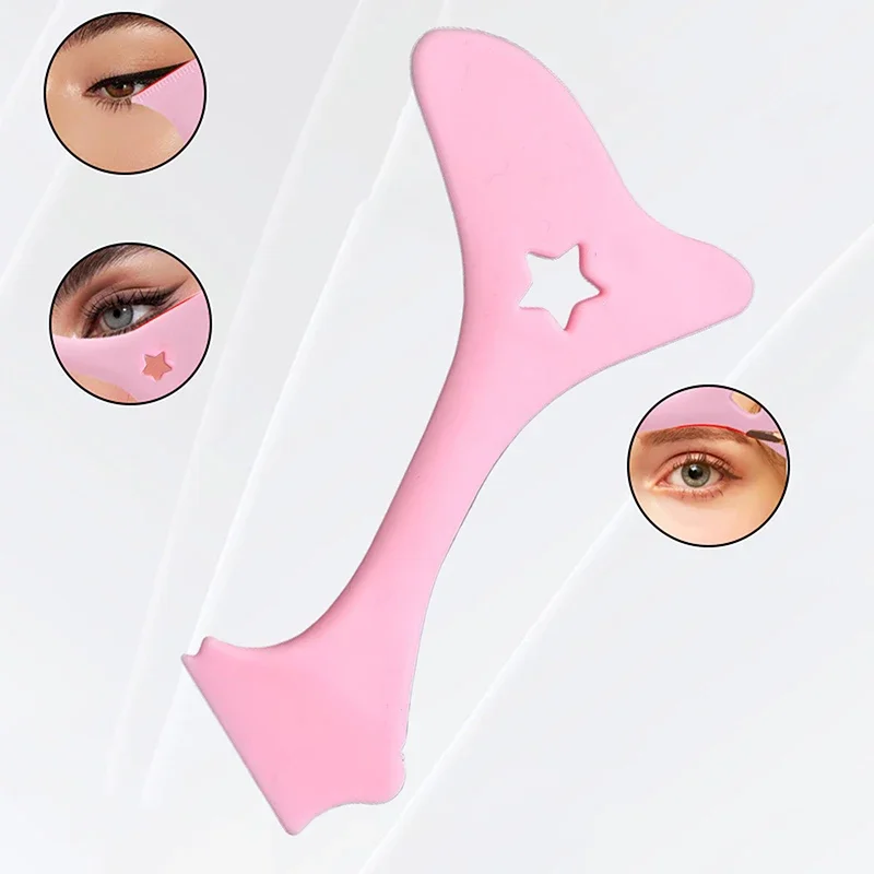 อุปกรณ์ช่วยแต่งหน้าสำหรับอายไลเนอร์และลิปสติก  แผ่นรองมาสคาร่า สำหรับแต่งหน้า ใช้ซ้ำได้  แผ่นรองตาสำหรับติดขนตาและอายแชโดว์