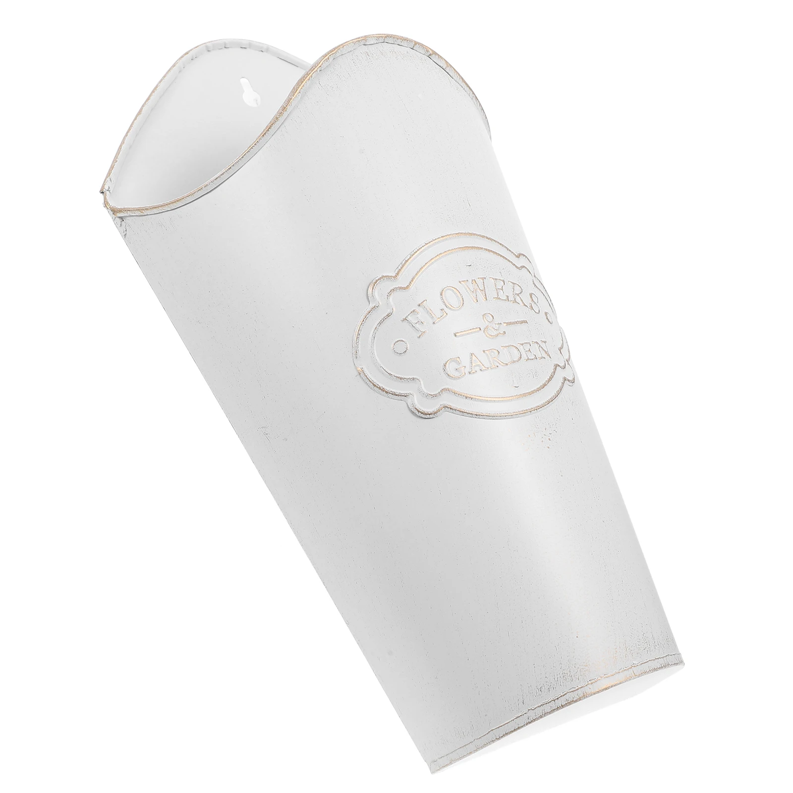 

1pcs Wall Mounted Flower Pot Small Metal Vase For Kitchen Decor Fresh Flower Buckets Rustic Vintage Iron Vase Farmhouse Table