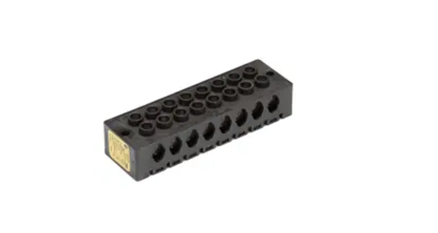 Pitco P5047303 Terminal Block, 8 Post Element, 90A, 600V, Black, TB3