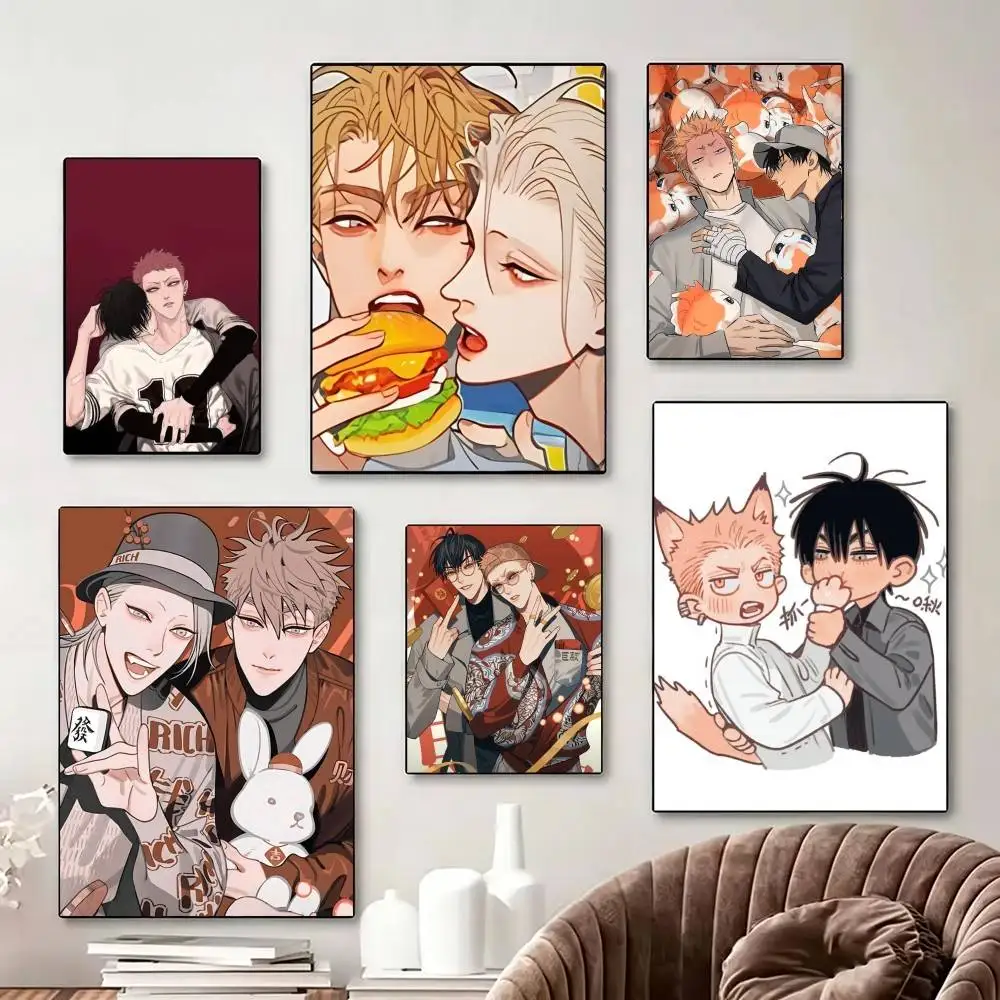 

19 Days BL Anime Poster Perfect Space Sticker Self Adhesive for Office Home Theater Wall Art Decor Fancy Gift