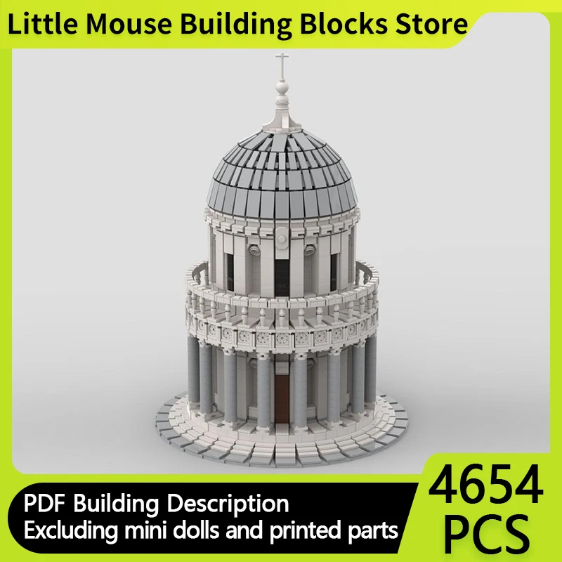 

City Street View Model MOC Building Bricks Ancient Circular Temple Modular Technology Gifts Holiday Assemble Children Toys Suit
