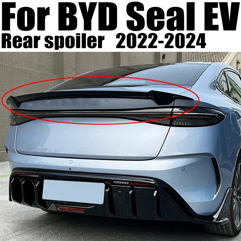 

Suitable for BYD Seal EV 2022-2024 MC car rear spoiler tail wind wing decorative strip design protector decorative accessories