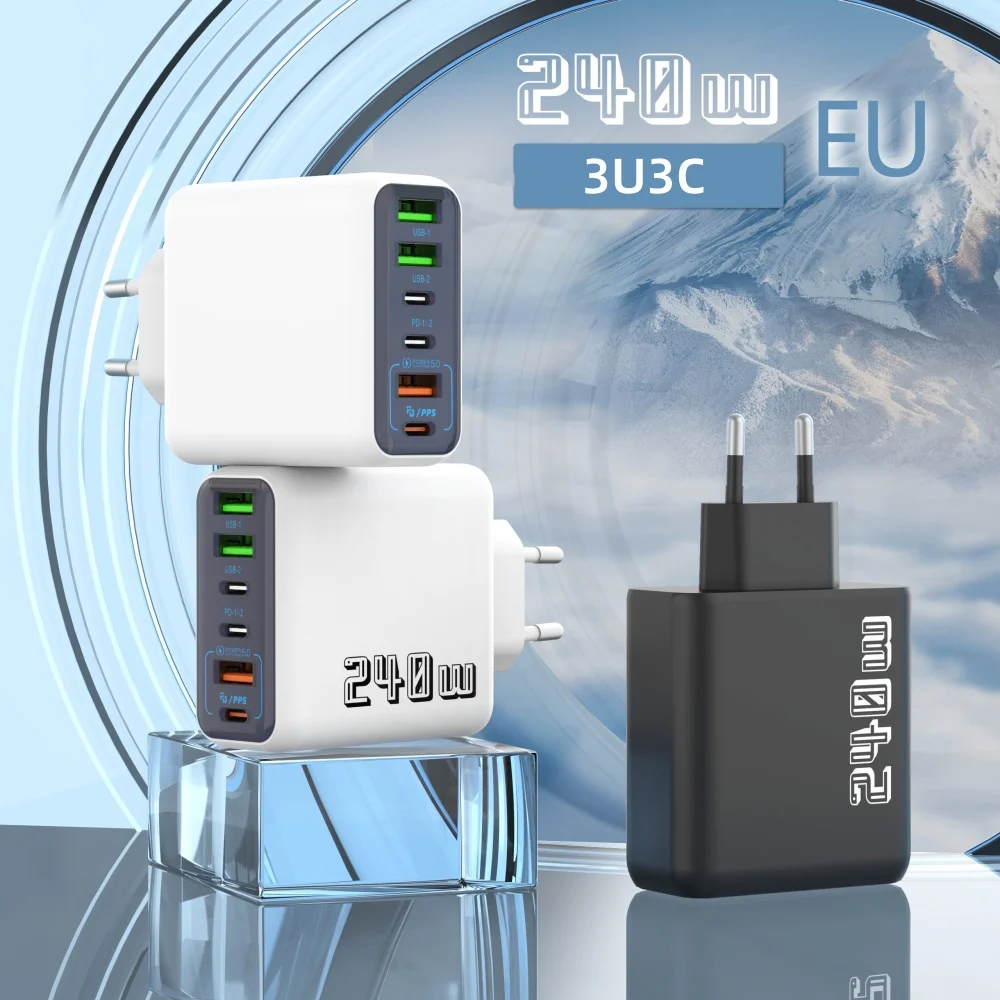 240W Usb Charger 6 …