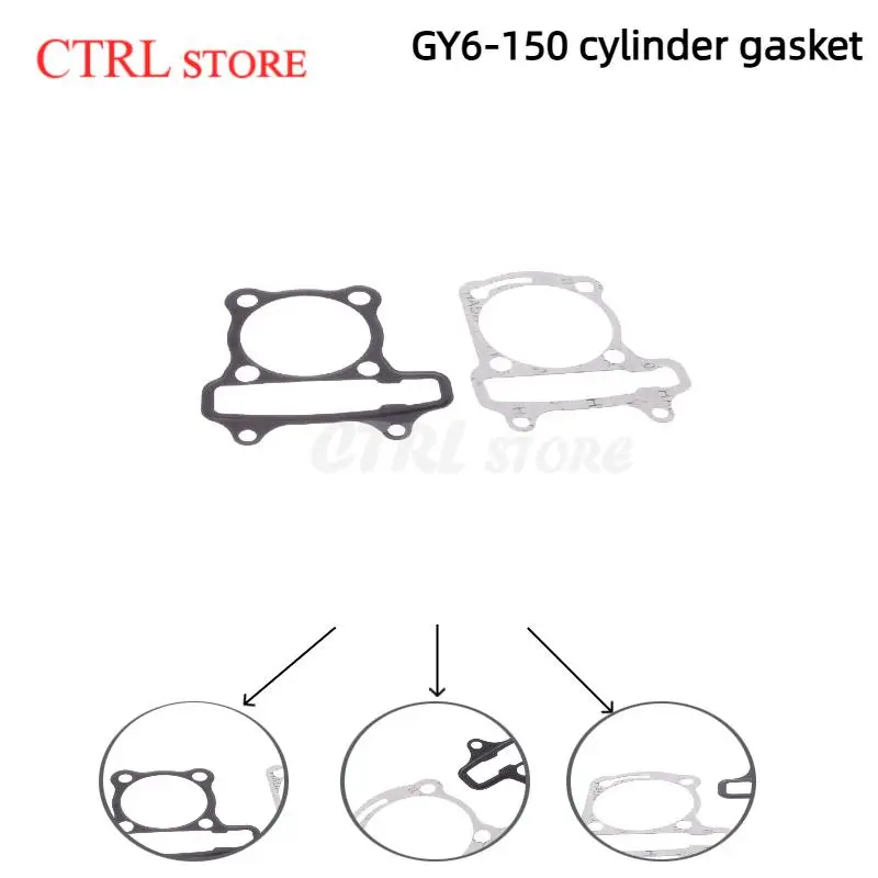 NEW High-Quality GY6 150cc Cylinder Head And Base Gasket Kit for 152QMI 157QMJ 4-Stroke Scooter Moped & ATV Engines