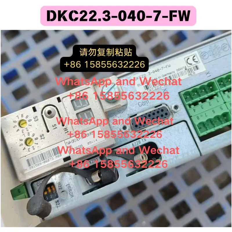 Used OEM disassembled parts DKC22.3-040-7-FW Driver Functional test OK Fast Shipping