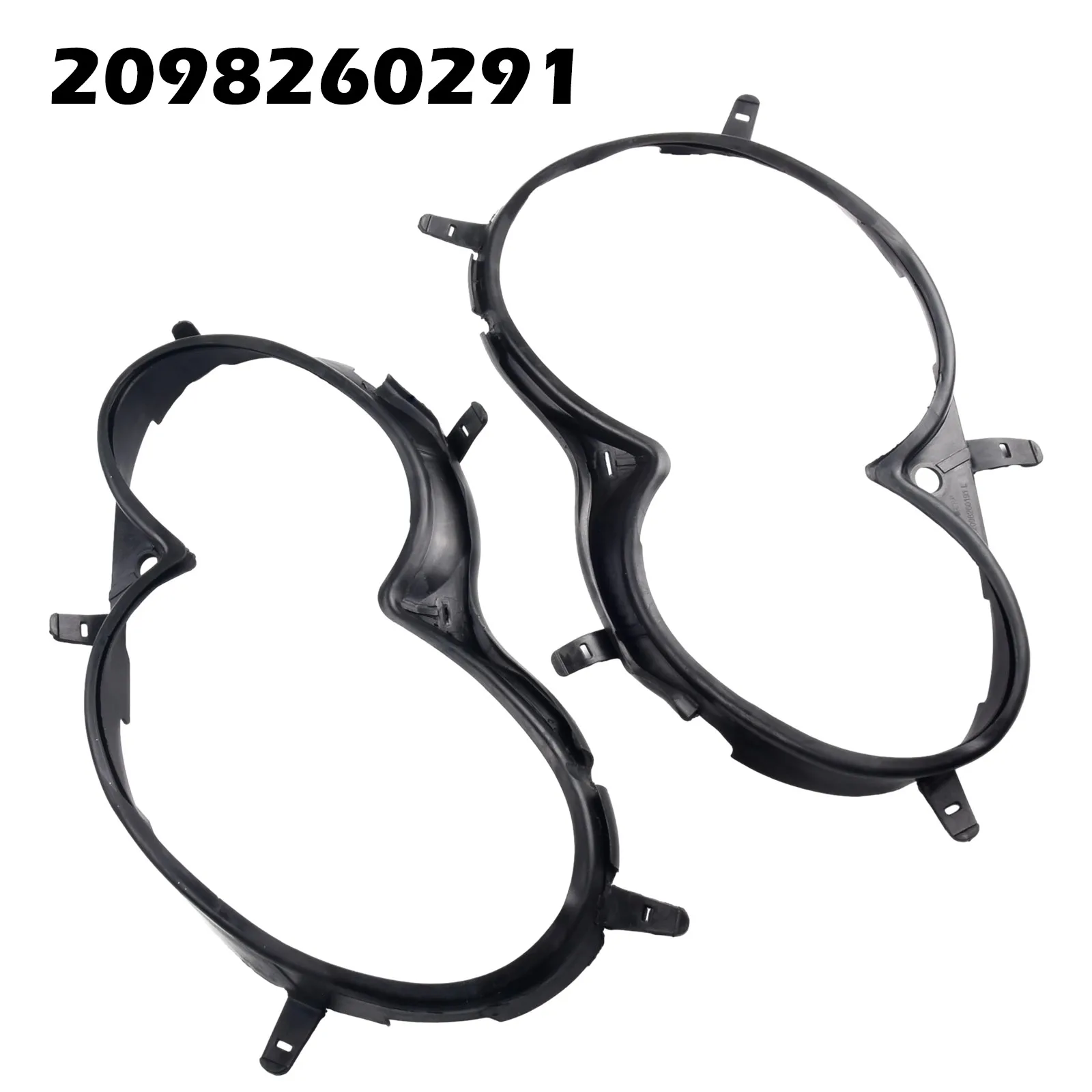 1 Pair Plastic Left Right Headlight Headlamp Gasket For Mercedes Car Accessories Interiors 2098260291 Accessories