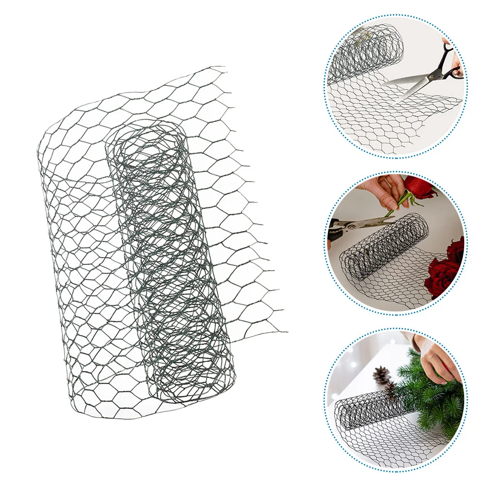

1PCS Green Coated 06mm Wire Mesh Fence 16mm Holes 01m x 1m Garden Nursery Flower Netting Chicken Wire Poultry Hexagonal