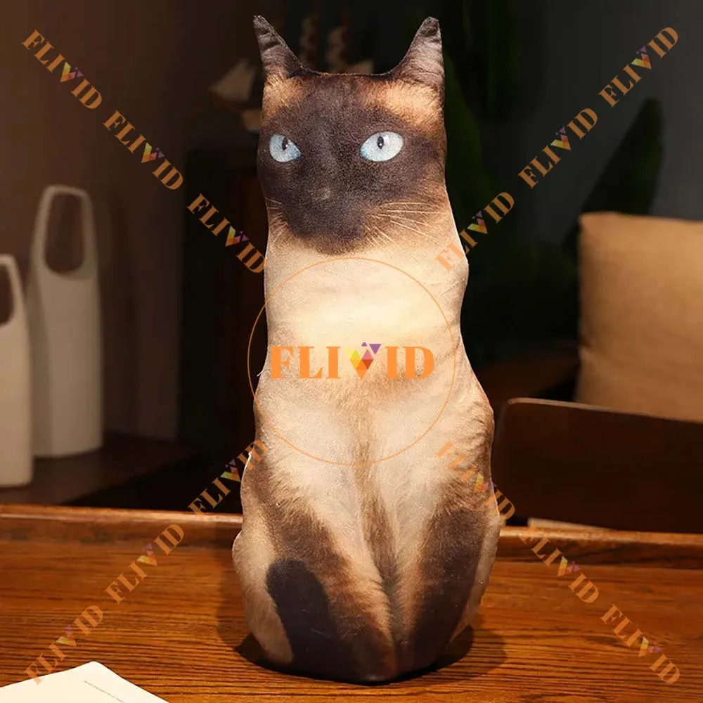 Custom 3D Cat Ugly Pillow,Hot Dog Zany Pillow,Personalized Pet Animals Pillow from Photo,Pet Loss Memorial Gift,Pet Lover Gift