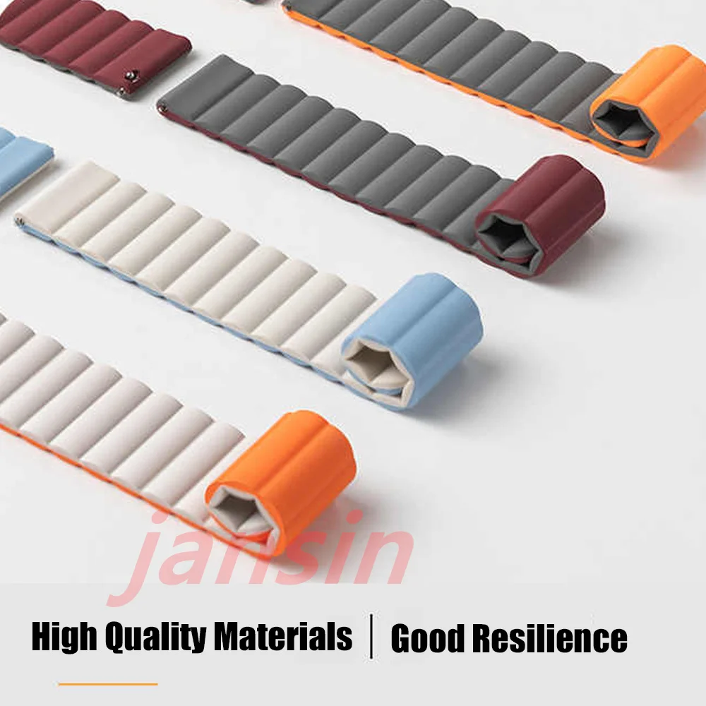 Per Huawei GT5pro GT6pro 46mm cinturino magnetico in silicone 22mm cinturino per Amazfit Bip 5 6 GTR 47mm GTR 2e braccialetto cinturino accessorio