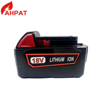 New For Milwaukee M18 Rechargeable Batteries For Milwaukee M18B5 XC Lithium ION Battery 18v 6/9.8/12.8Ah battery and 18V Charger