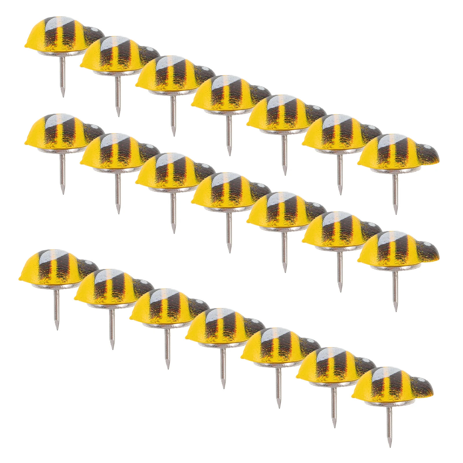 

50pcs Ladybug Thumbtacks Bright Color Plastic Iron Push Pins Decorative Office Accessories Multi-Function for Bulletin
