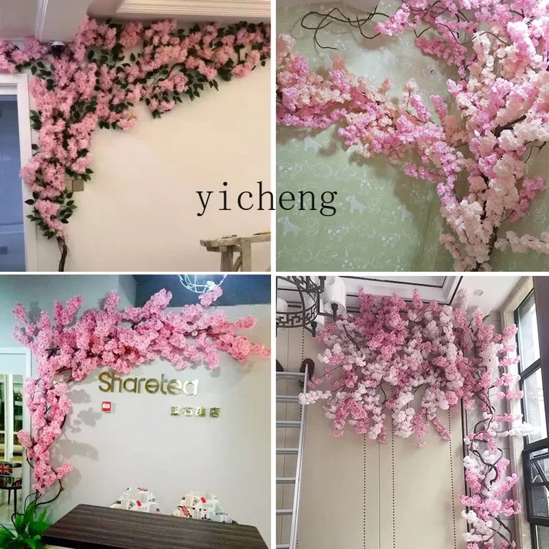 r5.20  simulated vine banyan leaves leaves plants living room interior decoration green plants green leaves