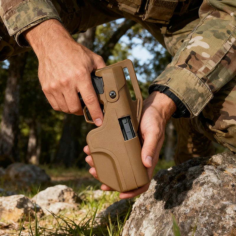 

Tactical Auto-Loading Glock Holster Outdoor Hunting Right Hand Holster Multifunctional Military Holsters For 17 19 22 23 31 32